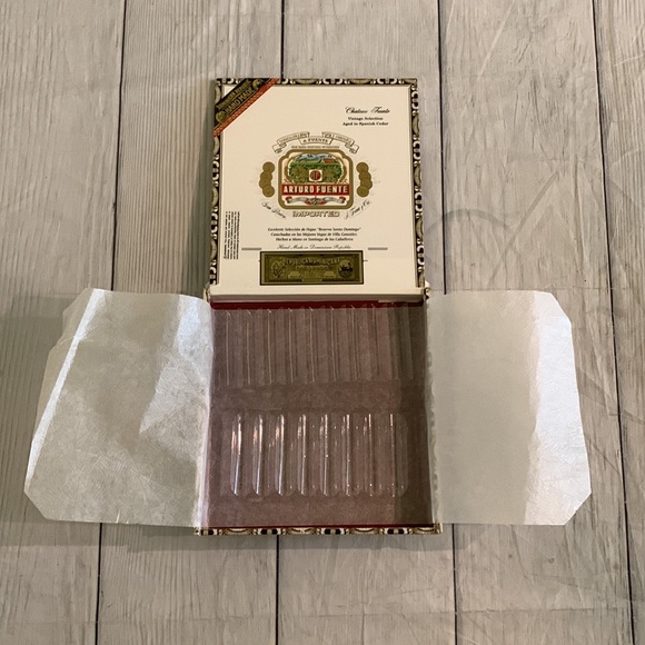 Arturo Fuente Republica Dominicana Chateau Fuente Empty Wooden Cigar Box 7pc Set - Picture 4 of 8